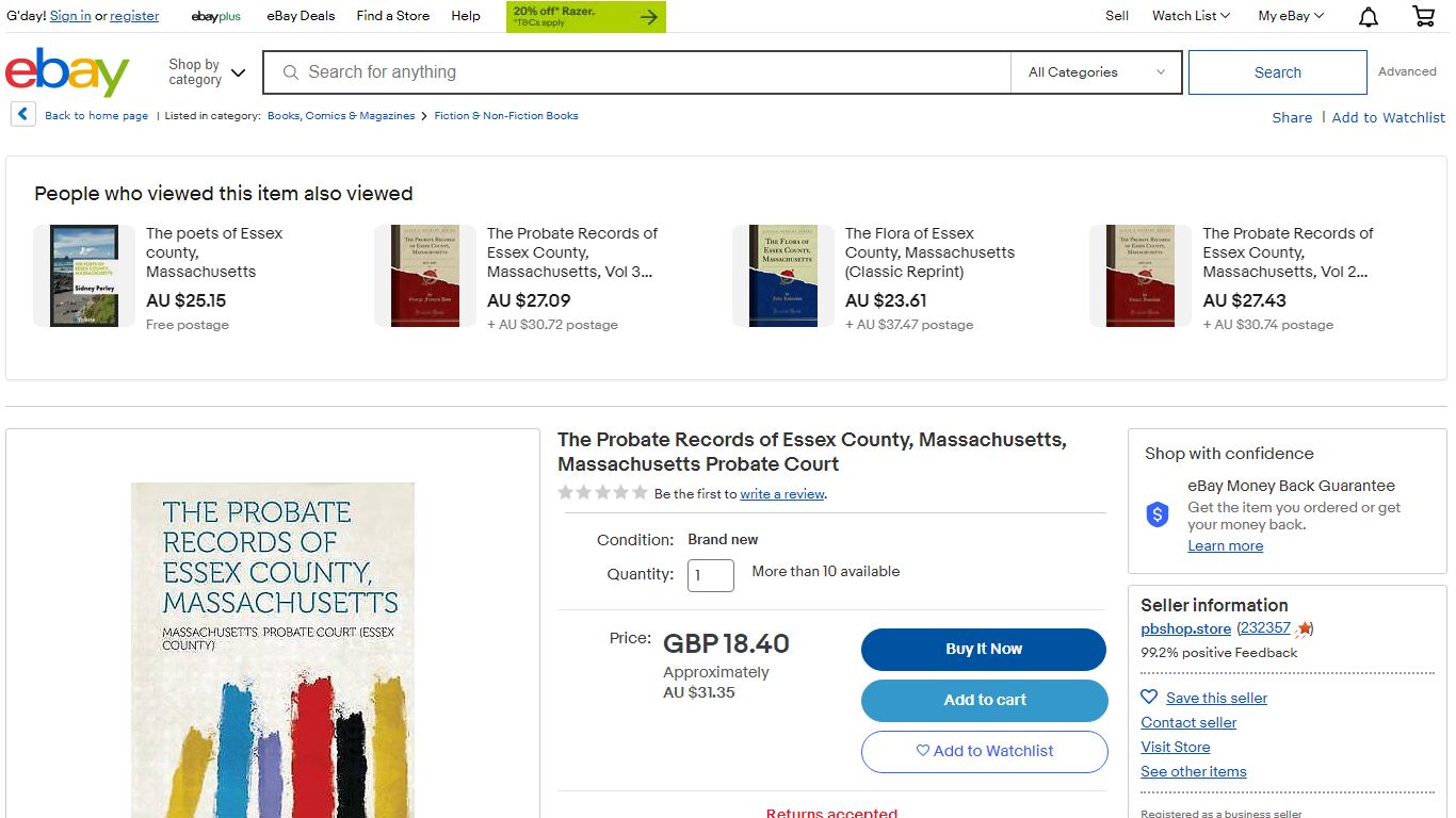 The Probate Records of Essex County, Massachusetts, Massachusetts ...